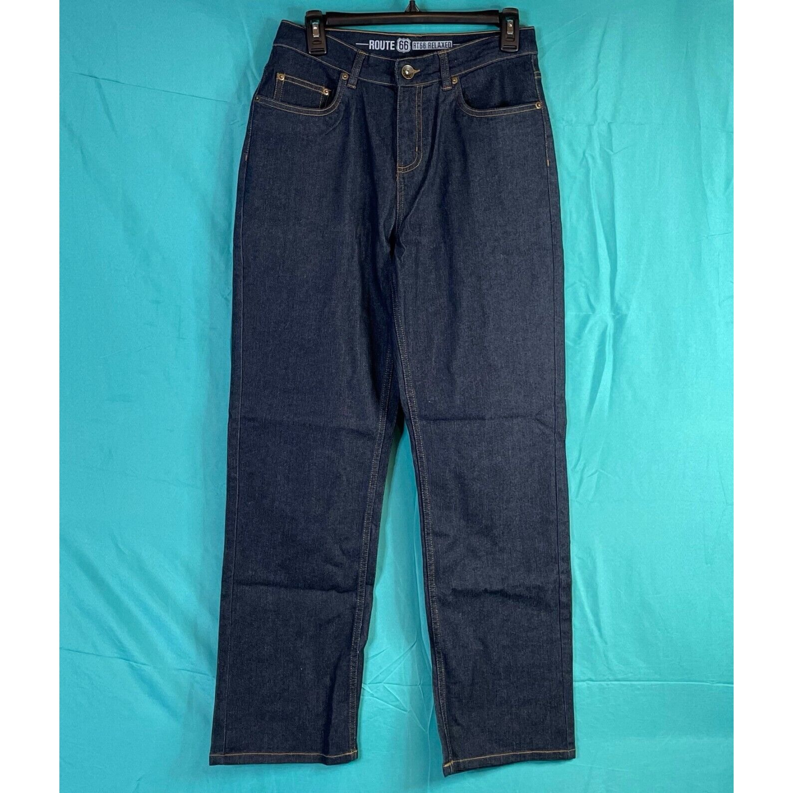 Route 66 Relaxed Fit Dark Wash Denim Jeans Boys Size 16 Bootcut Western